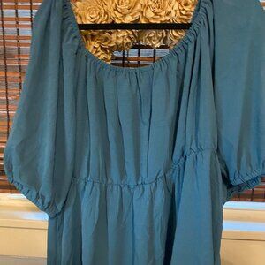 Shestarr Women's Plus blouse/blue/New without tags/4x